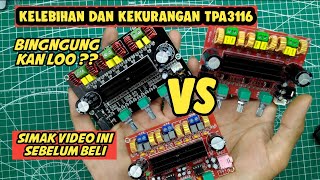 Kelebihan Dan Kekurangan Power Amplifier Class D Tpa3116d2 Versi Satu, Dua Dan Tiga