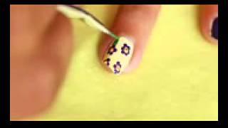 Floral Obsession   Easy flower Nail art