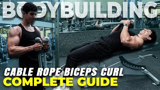 Cable Rope Biceps Curl | FULL TUTORIAL | lying cable rope biceps curl | Bodybuilding | Atlasthetics