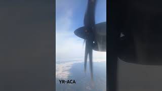 Unbelievable satysfying propeller sound on AirConnect ATR 72-600, with amazing view #fyp #viral #wow