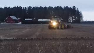 John deere 6215R with horsch terrano 4FX