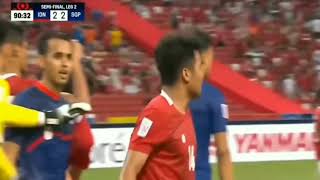 Salah Satu Momen Terbaik Semifinal Leg Kedua AFF 2020 Indonesia VS Singapura