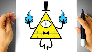 How to DRAW BILL CIPHER - Gravity Falls