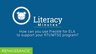 How can you use Freckle for ELA to support your RTI & MTSS programs?