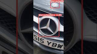 YOLO custom model detecting Mercedes Benz badges