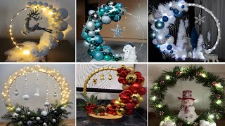 🎄+100 CHRISTMAS HULA HOOP DECORATION IDEAS 2024 - CHRISTMAS DECOR IDEAS 2024 - CHRISTMAS ORNAMENTS🎄