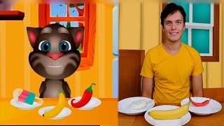 Talking Tom and Me part 2 - Mukbang Food Challenge