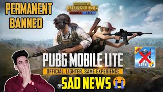 THE END - PUBG MOBILE LITE 😭 PERMANENTLY BANNED