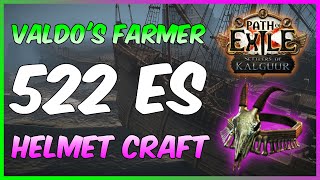 Energy shield helmet crafting for Valdo's map farmer - Path of Exile 3.25 Settlers of Kalguur