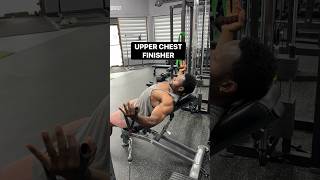 UPPER CHEST FINISHER #fitnessmotivation #chestday #chestworkoutwithdumbbells