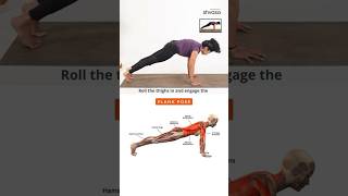 How to do Plank Pose #yogaforweightloss #asana