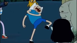 Finn kicking the Vampire King in his balls for 1 hour