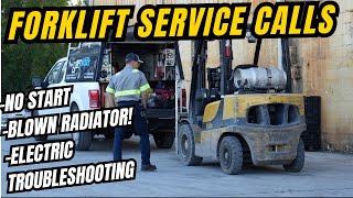 Yale Forklift No Start, Hyundai Radiator damage, Toyota Electric Troubleshooting - Service Call