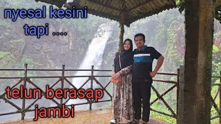 Gak nyesal deh, bersusah payah turun naik tangga tapi Wooooow keren. Air Terjun Telun Berasap