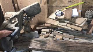 Barn wood table top risers.