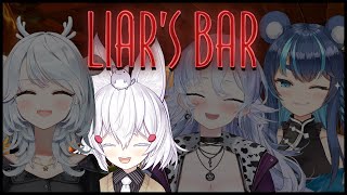 [ LIAR'S BAR ] so me, @HakushikaIori , @ShisuiMichiru  and @FujikuraUruka walk into a bar...