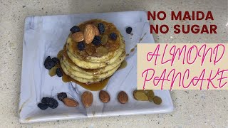 Fluffy Almond Pancake |Tips and Tricks for Almond Pancake|NO MAIDA, NO SUGAR Almond Pancake in Tamil