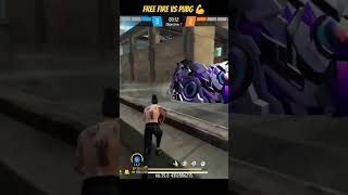 Free fire vs Pubg 😎💪 #freefire #trending #freefirevspubg