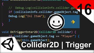 Unity 16 : Collider2D | Trigger | Membuat Item / Collectible