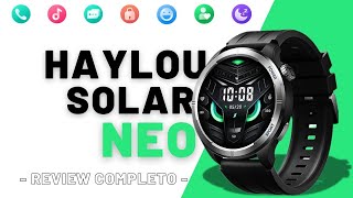 Lançamento Haylou Solar Neo - Smartwatch com  tela grande TFT, Coroa giratória, robusto e muito mais