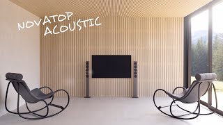 NOVATOP ACOUSTIC - Panele akustyczne z masywnego drewna