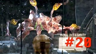 [20] Dead Space Walkthrough Chapter 8-2: ADS Cannon 48 - The Slug Boss Fight (Line Gun Only)