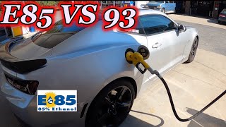 Camaro SS E85 Vs Pump Gas WHATS THE DIFFERENCE?