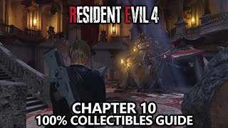 Resident Evil 4 - All Collectibles - Chapter 10 (Treasures, Castellans, Weapons, Upgrades, Recipes)