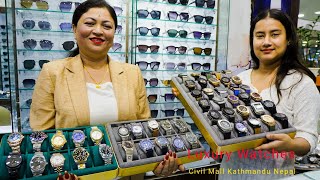 Price Hunt of Luxury Watches in Civil Mall / Kathmandu/ Nepal / 2024