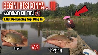 PEMANCING INI NEKAT SEKALI MANCING DI ATAS KAYU BUAT KWATIR #mancing