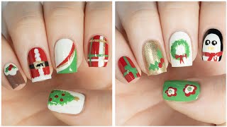 New Nail Art 2021 | Fun & Easy Christmas Nail Art Designs Using HOUSEHOLD ITEMS!