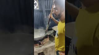 কাচা বাদাম গান দিয়ে সন্দেশ মিষ্টি তৈরি।। Bangladeshi street food ||