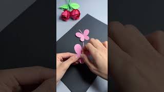 DIY HIASAN KUPU-KUPU DARI KERTAS KARTON #shorts #shortvideo #kreasiseni #kerajinantangan