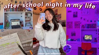 productive NIGHT ROUTINE as a senior! peaceful after school night in my life: self care night 2023