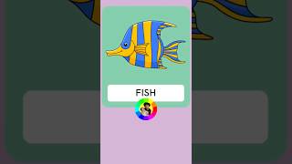 Fish Flashcard #shorts #seaanimals #fish