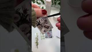 Mini scrapbooking - green 💚🌿 #asmr #scrapbooking #collage