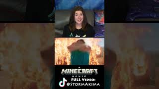 A MINECRAFT MOVIE Trailer REACTION!! (FULL Video on TikTok!!)