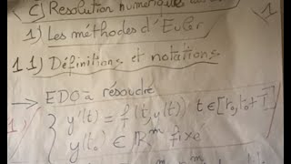 Résolution numérique d'EDO (1/3): la méthode d'Euler