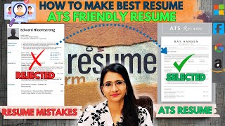 Boost Your Resume’s Chances: Use ATS-Friendly Format | BEST Resume for Freshers | Resume Template