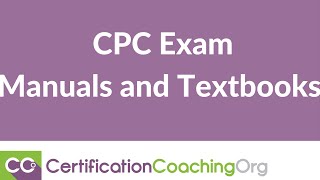 CPC Exam — Manuals and Textbooks