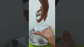 water and glass experiment 🧪 / experiment with water #shorts