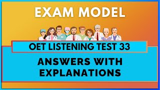 OET LISTENING TEST 33 | LISTENING WITH MIHIRAA