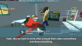 Towelie tries and drinks neviot water bottle despicable me 4 edition