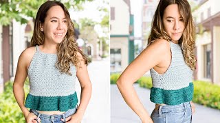 The Cutie Crop Top | Crochet Tutorial | Easy Pattern