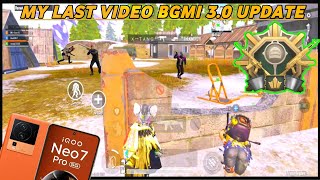 Iqoo neo 7 pro bgmi Ace master loby gameplay Bgmi new update 3.0 livik map classic