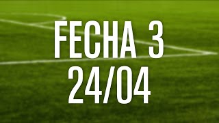 fecha 3 - torneo Fútbol Femenino (24/04/16)