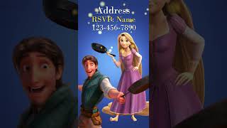 Tangled Themed Party Video Invitation