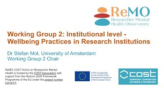 ReMO Manifesto: Stefan Mol calls for improved Well-Being Practices in Research Institutions