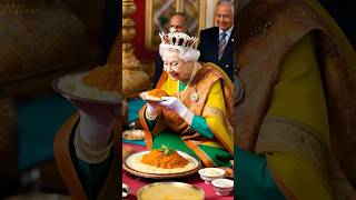 What did Queen Elizabeth II use to eat? #aiart #aiphotos #queenelizabeth