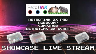 RetroTink (RetroTink 2X Pro + RGB2COMP + COMP2RGB + RetroTink 2X SCART) Showcase Live Stream